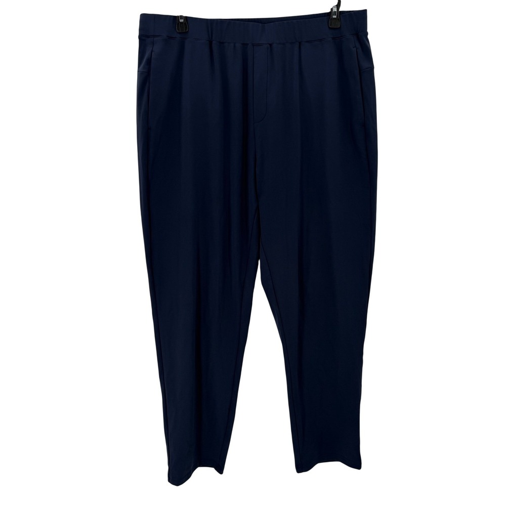 Pinspark Jogger Pants Womens XXL Navy Elastic Waist Performance Athleisure